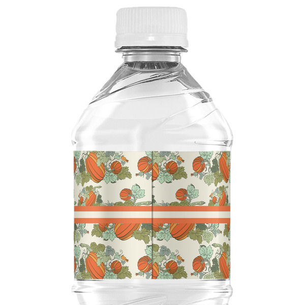 Pumpkins Water Bottle Label - Back View