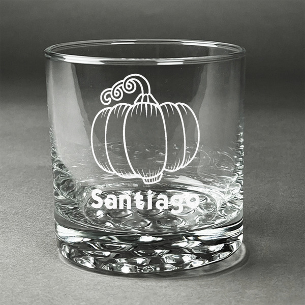 Custom Pumpkins Whiskey Glass (Single) (Personalized)
