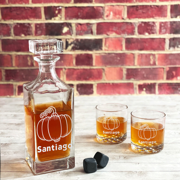 Pumpkins Whiskey Glass - In Context