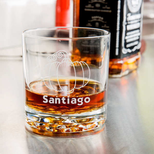 Pumpkins Whiskey Glass - Jack Daniel's Bar - in use