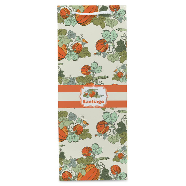 Pumpkins Wine Gift Bag - Matte - Front
