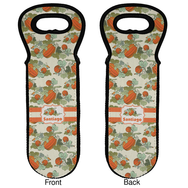 Pumpkins Wine Tote Front & Back