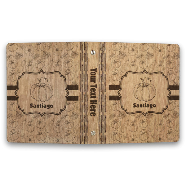 Pumpkins Wood 3-Ring Binders - 1" Half-Letter - Approval