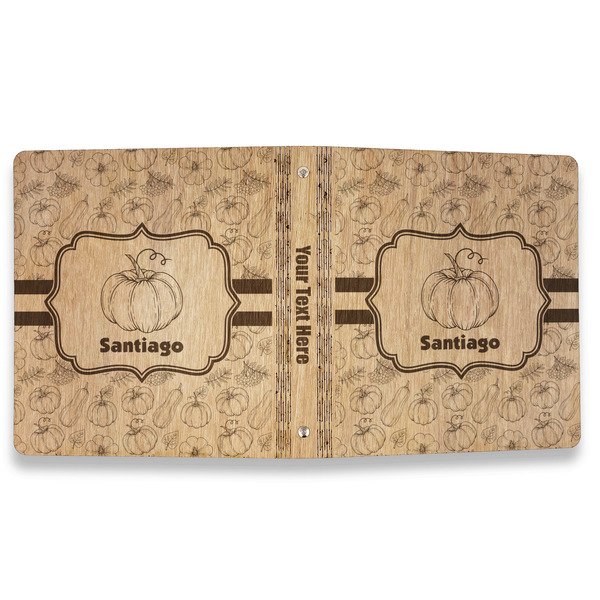 Pumpkins Wood 3-Ring Binders - 1" Letter - Approval