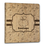 Pumpkins Wood 3-Ring Binder - 1" Letter Size (Personalized)