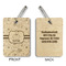 Pumpkins Wood Luggage Tags - Rectangle - Approval