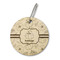 Pumpkins Wood Luggage Tags - Round - Front/Main