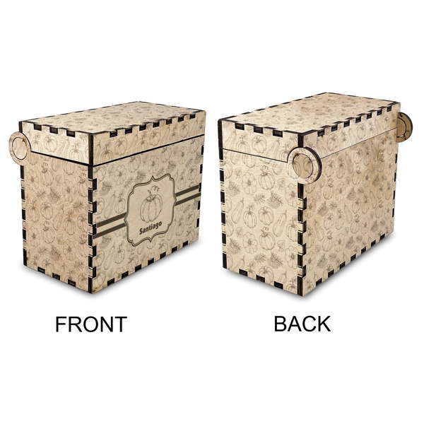 Pumpkins Wood Recipe Box - Approval