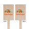 Pumpkins Wooden 6.25" Stir Stick - Rectangular - Double Sided - Front & Back