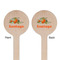 Pumpkins Wooden 7.5" Stir Stick - Round - Double Sided - Front & Back