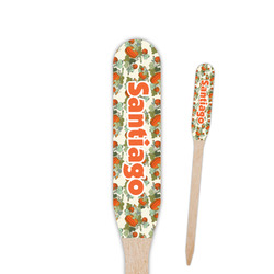 Pumpkins Paddle Wooden Food Picks - Single Sided (Personalized)