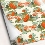 Pumpkins Wrapping Paper Sheets - Single-Sided - 20" x 28" (Personalized)