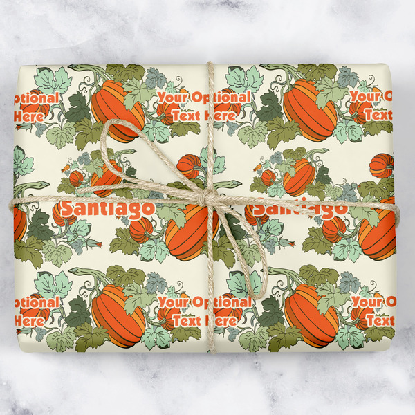 Custom Pumpkins Wrapping Paper (Personalized)