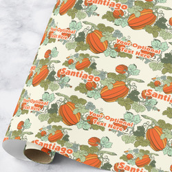 Pumpkins Wrapping Paper Roll - Large (Personalized)