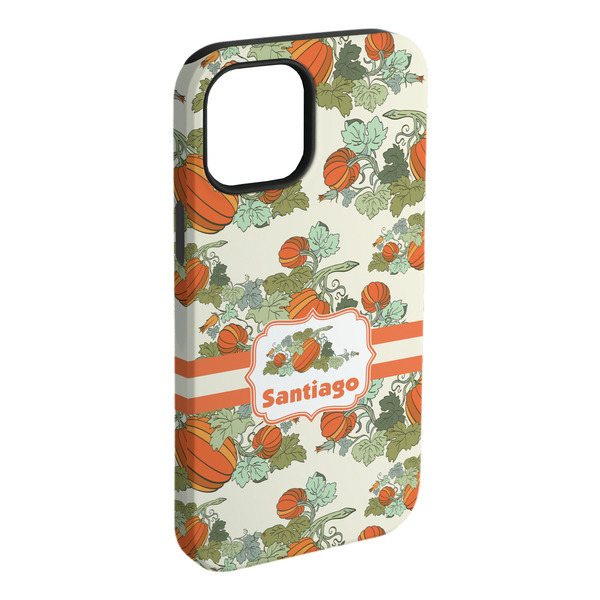 Custom Pumpkins iPhone Case - Rubber Lined - iPhone 15 Pro Max (Personalized)
