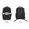 Black Eiffel Tower 15" Backpack - APPROVAL