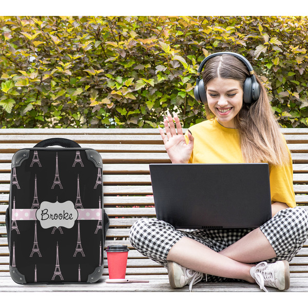 Black Eiffel Tower 15" Backpack - LIFESTYLE