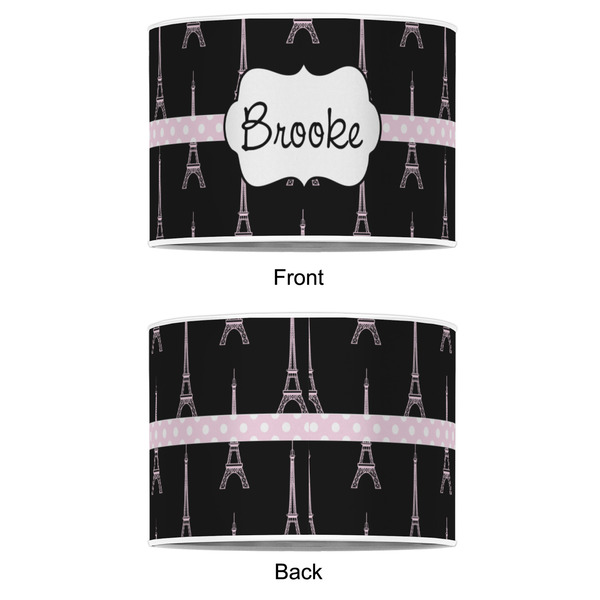 Black Eiffel Tower 16" Drum Lampshade - APPROVAL (Poly Film)