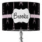 Black Eiffel Tower 16" Drum Lamp Shade - Fabric (Personalized)