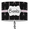 Black Eiffel Tower Drum Lamp Shade (Personalized)