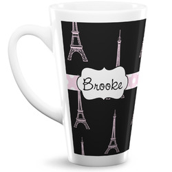 Black Eiffel Tower Latte Mug (Personalized)