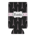 Black Eiffel Tower Can Cooler (Personalized)