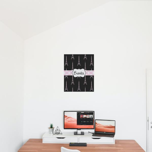 Black Eiffel Tower 16x20 - Matte Poster - On the Wall