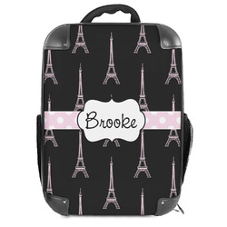 Black Eiffel Tower 18" Hard Shell Backpack (Personalized)