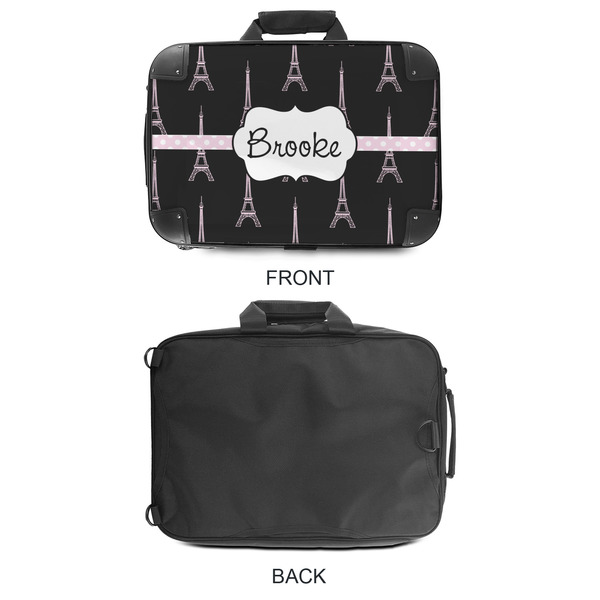 Black Eiffel Tower 18" Laptop Briefcase - APPROVAL