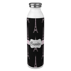 Black Eiffel Tower 20oz Stainless Steel Water Bottle - Full Print (Personalized)