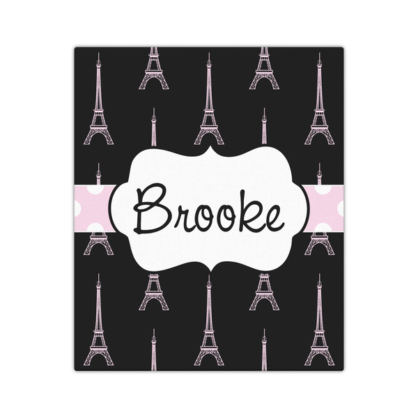 Black Eiffel Tower 20x24 - Canvas Print - Front View