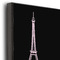 Black Eiffel Tower 20x24 Wood Print - Closeup