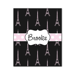 Black Eiffel Tower Wood Print - 20x24 (Personalized)