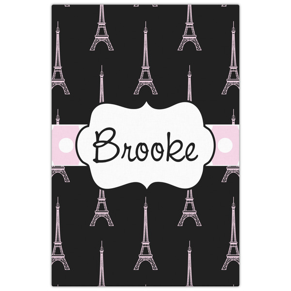 Black Eiffel Tower 20x30 - Canvas Print - Front View