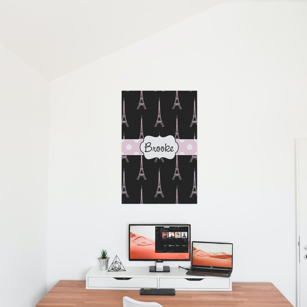 Black Eiffel Tower 20x30 - Matte Poster - On the Wall