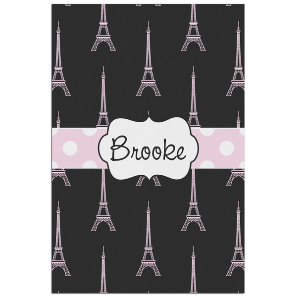 Custom Black Eiffel Tower Poster - Matte - 24x36 (Personalized)