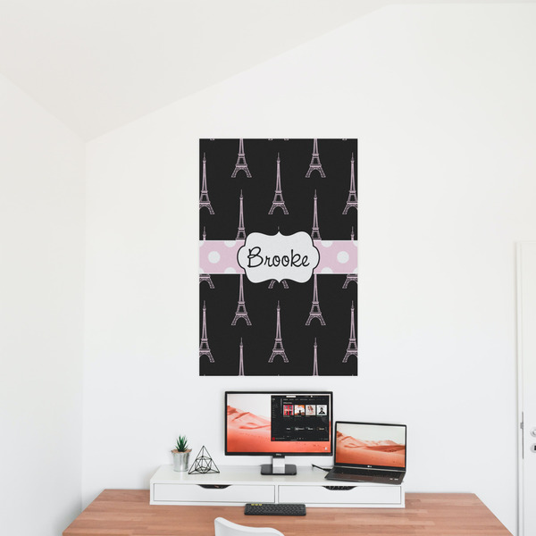 Black Eiffel Tower 24x36 - Matte Poster - On the Wall