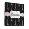 Black Eiffel Tower 3 Ring Binder - Full Wrap - 1" (Personalized)