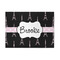 Black Eiffel Tower Area Rug (Personalized)