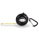 Black Eiffel Tower Pocket Tape Measure - 6 Ft w/ Carabiner Clip (Personalized)