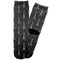 Black Eiffel Tower Adult Crew Socks