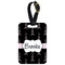 Black Eiffel Tower Aluminum Luggage Tag (Personalized)