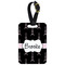 Black Eiffel Tower Metal Luggage Tag w/ Name or Text
