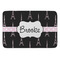 Black Eiffel Tower Anti-Fatigue Kitchen Mat (Personalized)