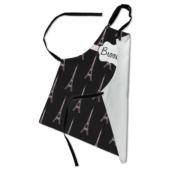 Black Eiffel Tower Apron - Folded