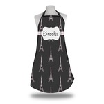 Black Eiffel Tower Apron w/ Name or Text