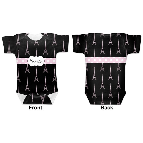 Black Eiffel Tower Baby Bodysuit Approval