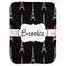 Black Eiffel Tower Baby Swaddling Blanket (Personalized)
