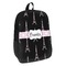 Black Eiffel Tower Backpack - angled view