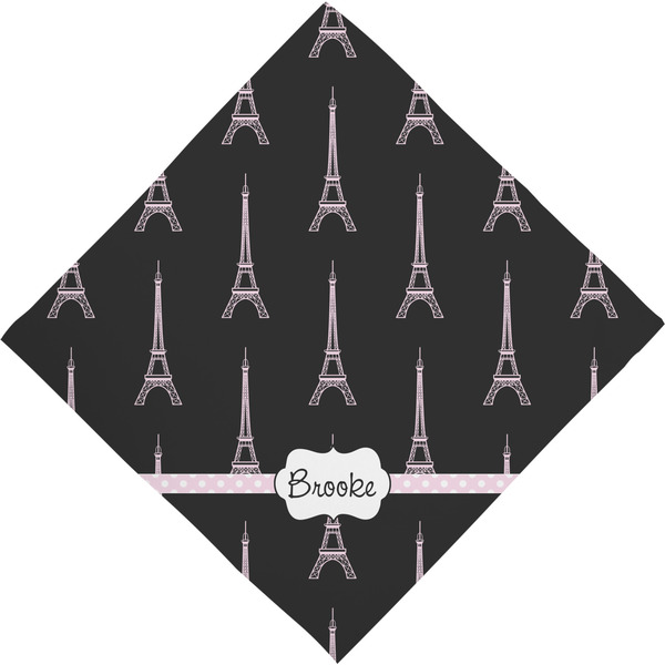 Black Eiffel Tower Bandana - Full View